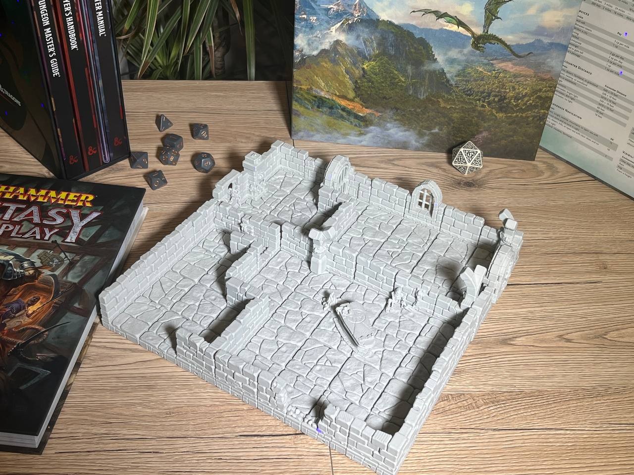 Teren loch do sesji RPG - zestaw fundament podziemi (108 elementów, magnetyczny) - obrazek 5