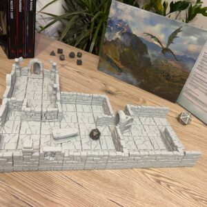 Teren loch do sesji RPG - zestaw fundament podziemi (108 elementów, magnetyczny)