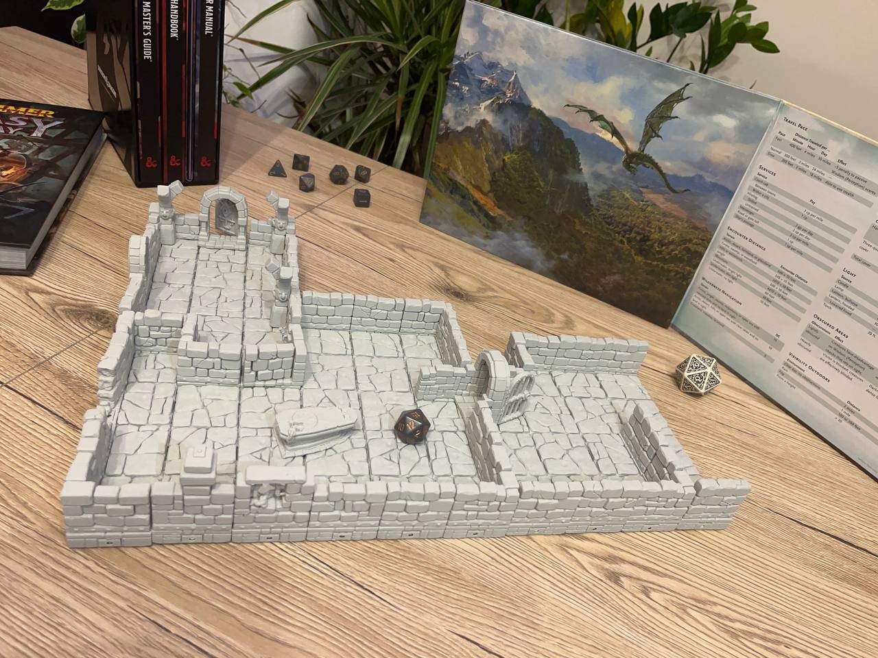 Teren loch do sesji RPG - zestaw fundament podziemi (108 elementów, magnetyczny)