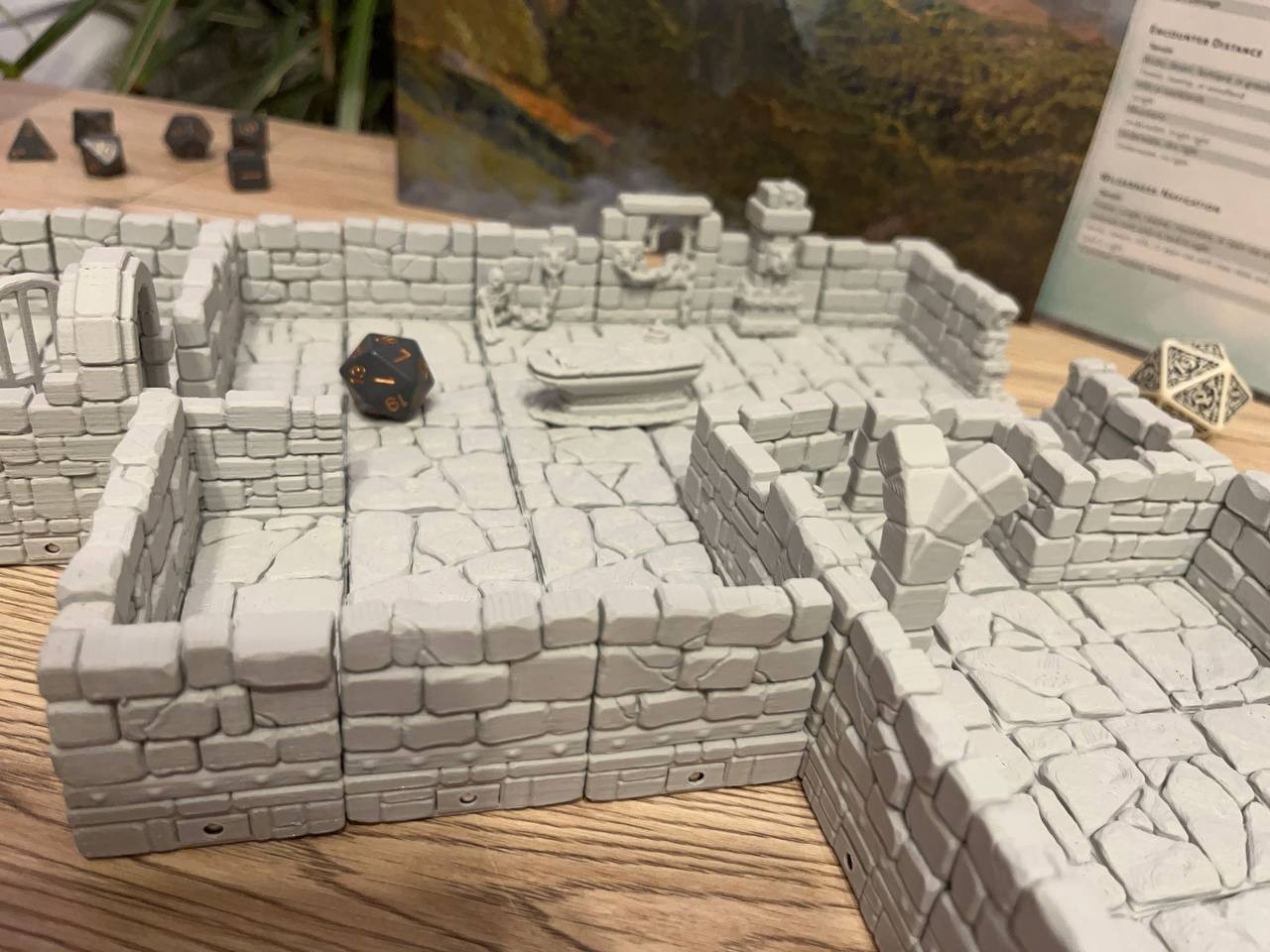 Teren loch do sesji RPG - zestaw fundament podziemi (108 elementów, magnetyczny) - obrazek 3