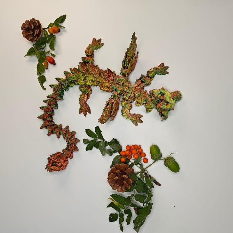 Szyszkowy Smok Jesienny (różne kolory, XL 46cm) - obrazek 5