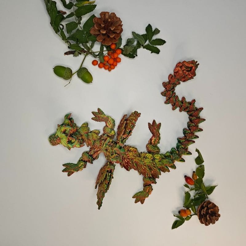 Szyszkowy Smok Jesienny (różne kolory, XL 46cm) - obrazek 6