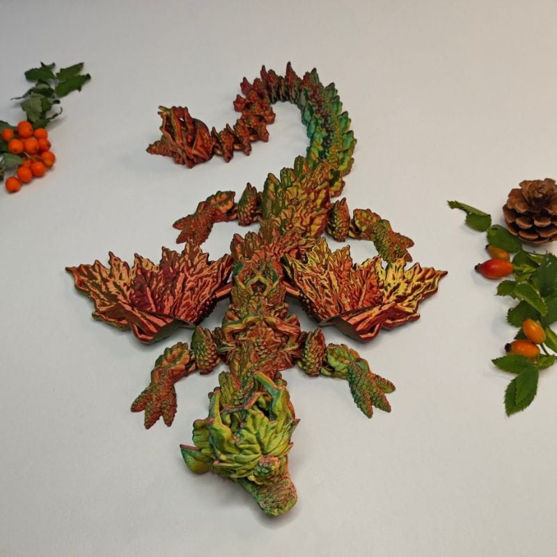 Szyszkowy Smok Jesienny (różne kolory, XL 46cm) - obrazek 2