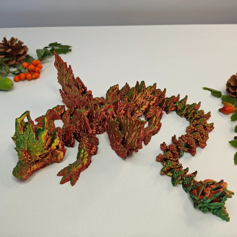 Szyszkowy Smok Jesienny (różne kolory, XL 46cm)