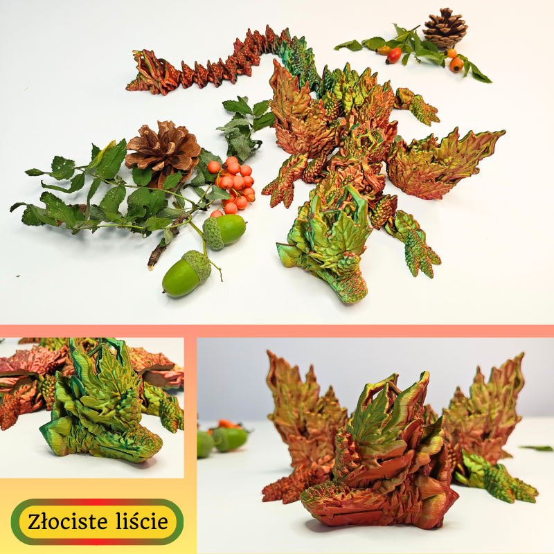 Szyszkowy Smok Jesienny (różne kolory, XL 46cm) - obrazek 8