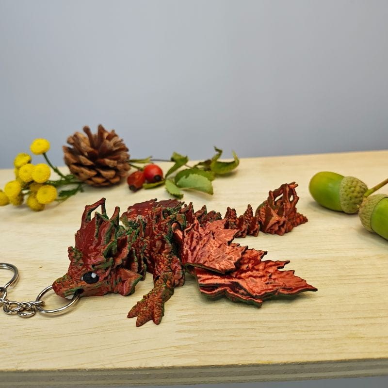 Brelok Szyszkowy Smok Jesienny (różne kolory, S 12cm) - obrazek 2