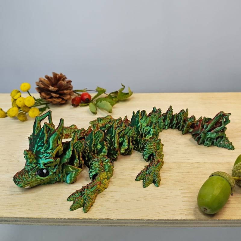 Młody Szyszkowy Smok Jesienny (różne kolory, M 21 cm) - obrazek 2