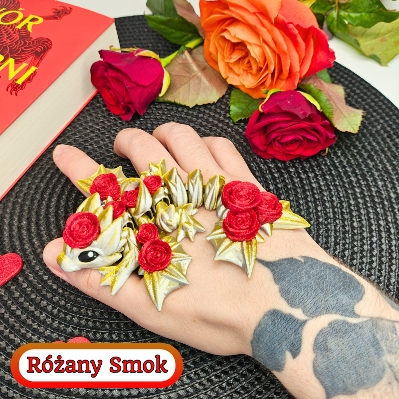 Mały smok różany (M, figurka)