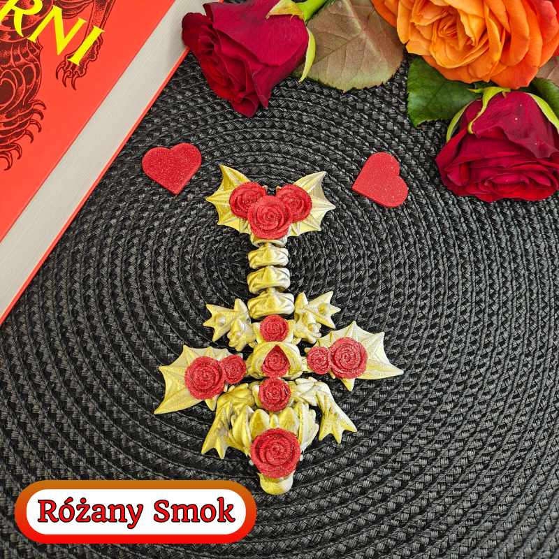 Mały smok różany (M, figurka) - obrazek 6