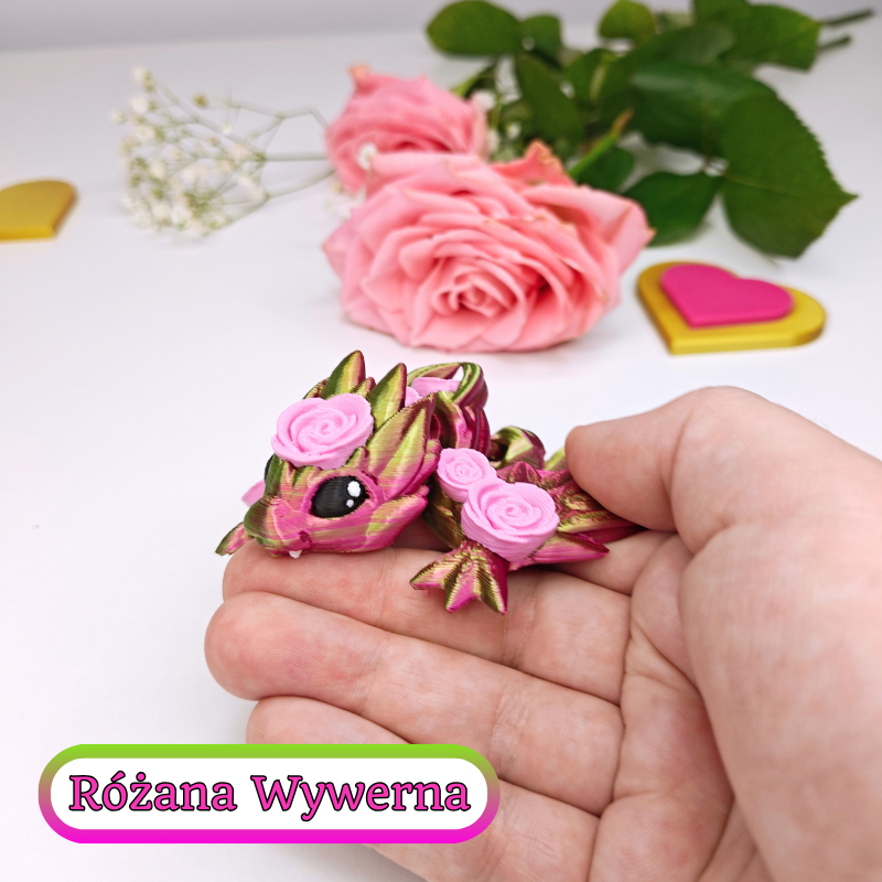 Różana wywerna (M, figurka) - obrazek 2