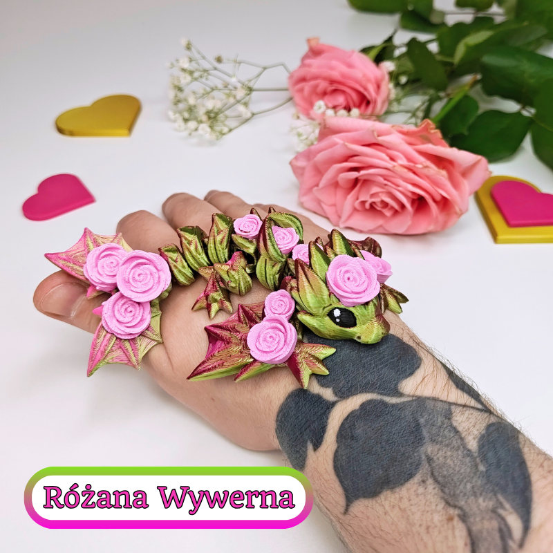 Różana wywerna (M, figurka) - obrazek 3