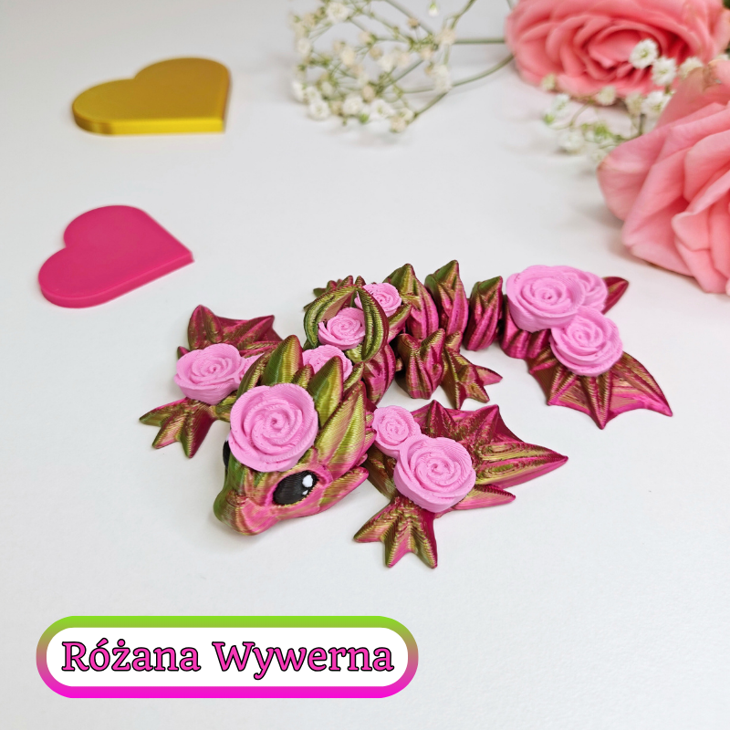 Różana wywerna (M, figurka) - obrazek 4