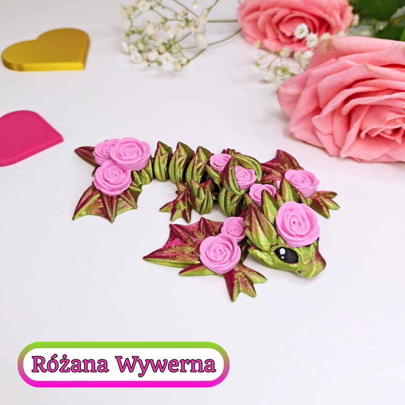 Różana wywerna (M, figurka) - obrazek 5