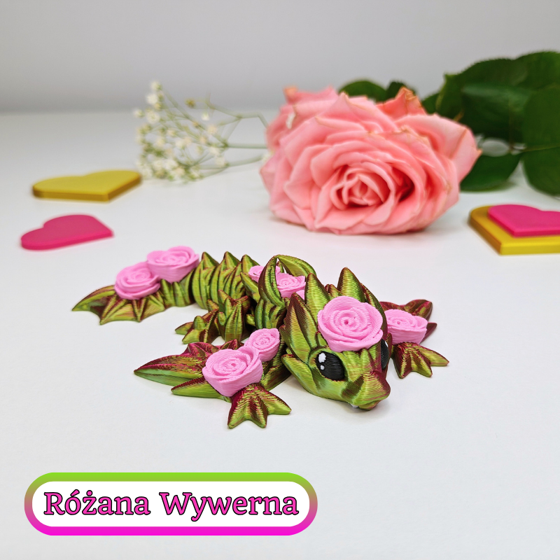 Różana wywerna (M, figurka) - obrazek 7