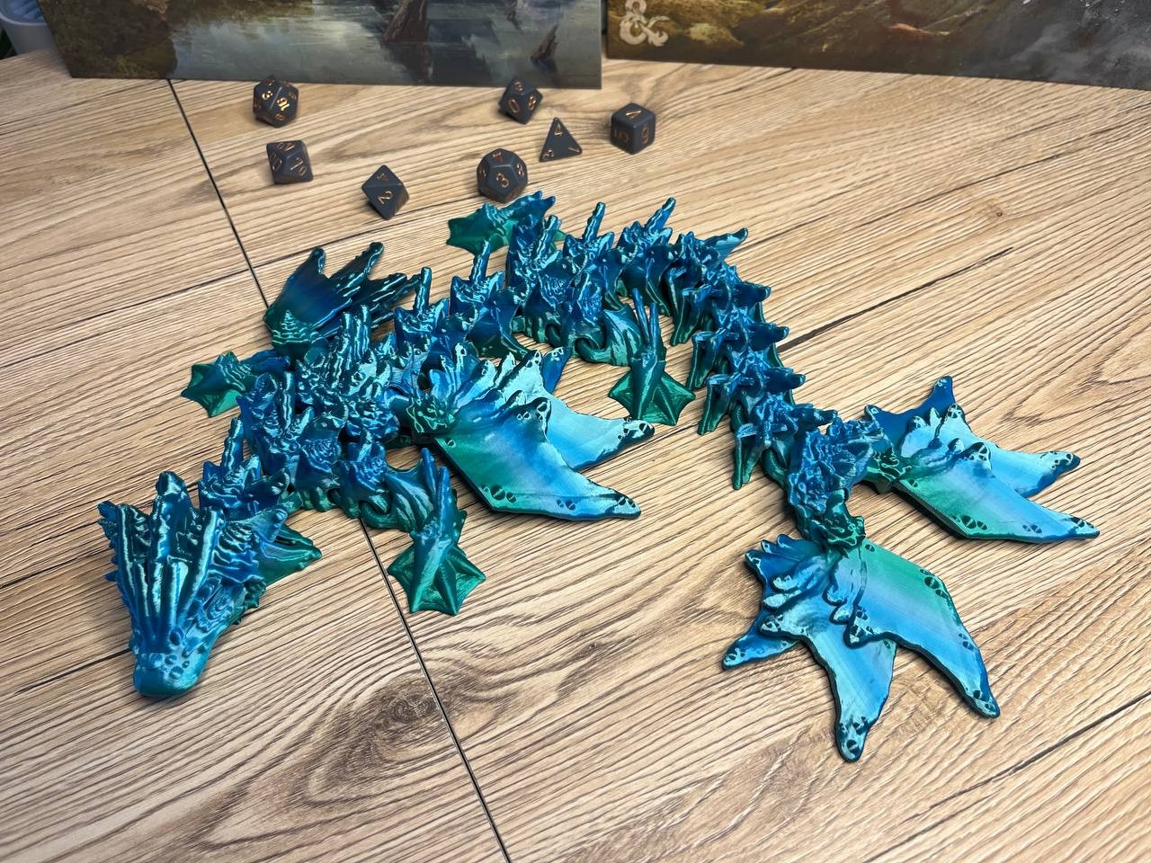 Morski smok przegubowy ze skrzydłami (ocean, L, 44cm)