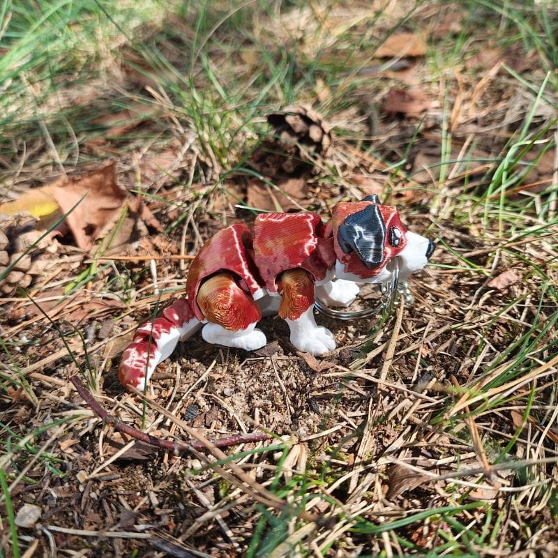 Pies Przewodnik – brelok 3D, ruchome łapki i ogon (S, ok. 6 cm) - obrazek 7