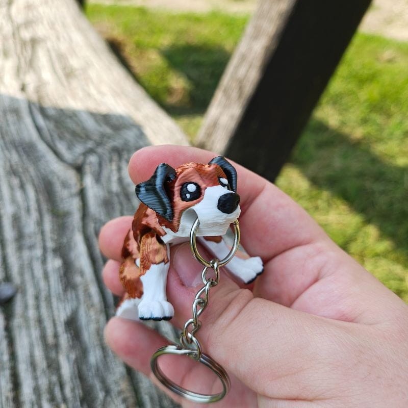 Pies Przewodnik – brelok 3D, ruchome łapki i ogon (S, ok. 6 cm) - obrazek 8