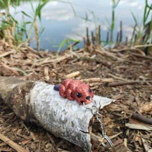 Potężny Bóbr Rzeczny – brelok 3D z ruchomym ciałem, bober (XS, ok 4cm)