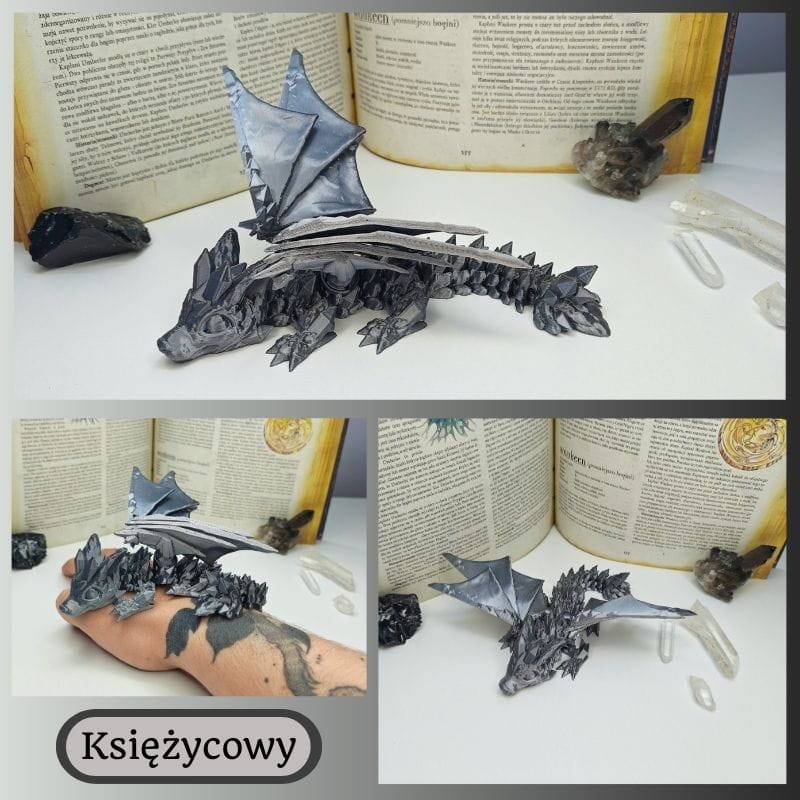Mały Smok Kryształowy 3D – elastyczna figurka fidget (12+ kolorów) - obrazek 13