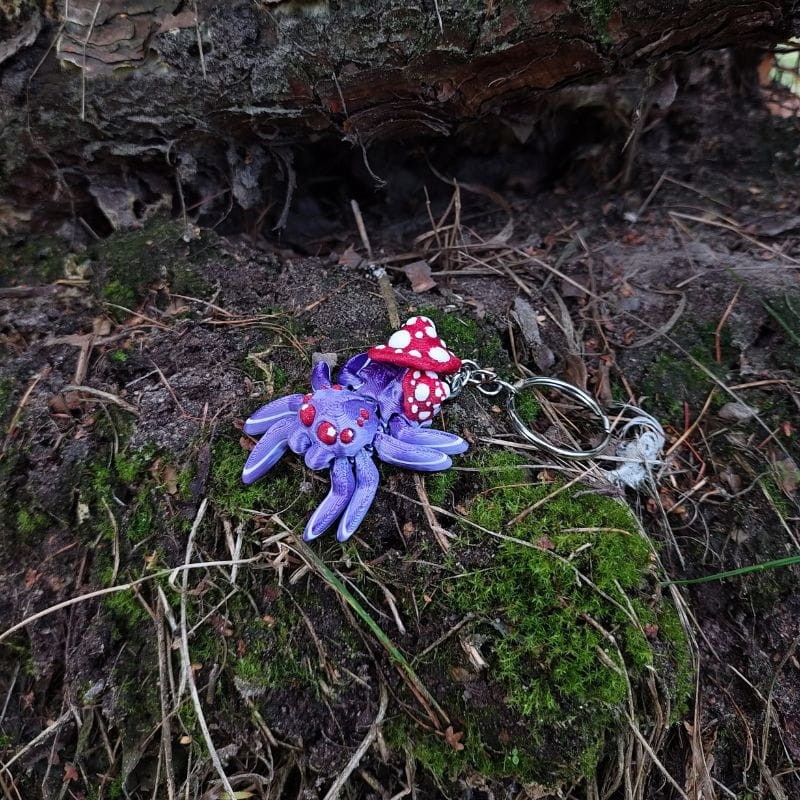 BRELOK Grzybkowy Pajączek Skakun - obrazek 2