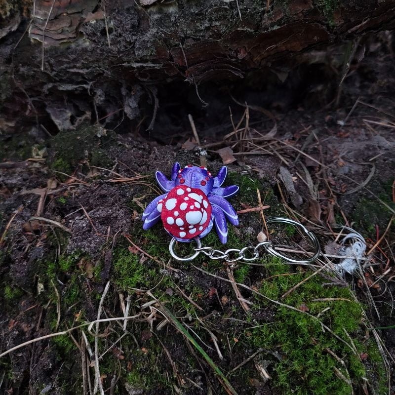 BRELOK Grzybkowy Pajączek Skakun - obrazek 3