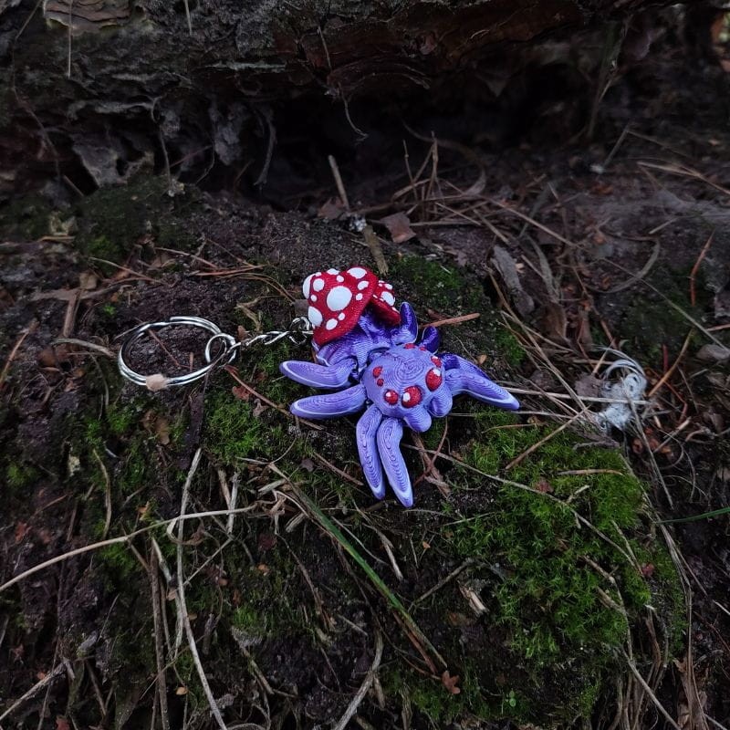 BRELOK Grzybkowy Pajączek Skakun - obrazek 4