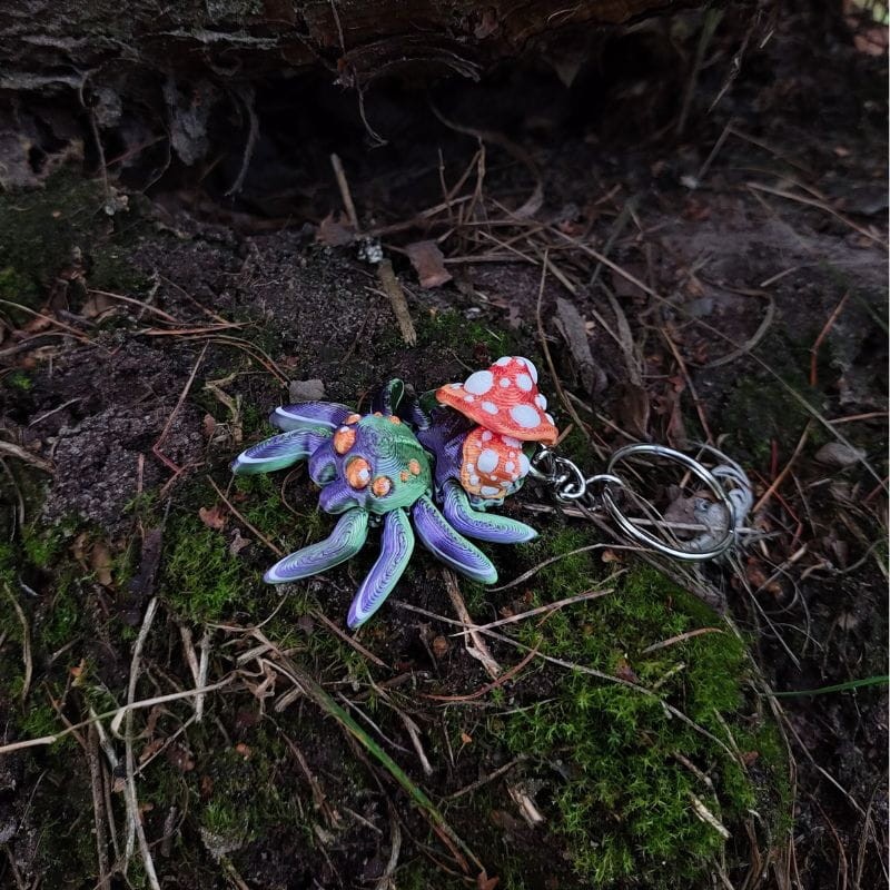 BRELOK Grzybkowy Pajączek Skakun - obrazek 5