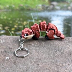 Ruchomy Brelok Wydra Rzeczna 3D – Twój Gibki Przyjaciel