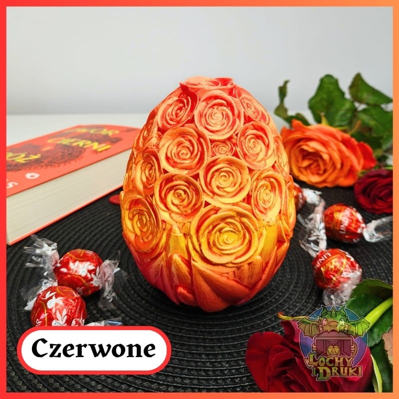Różane Jajo 3D –ozdobna szkatułka na skarby (różne kolory) - obrazek 2