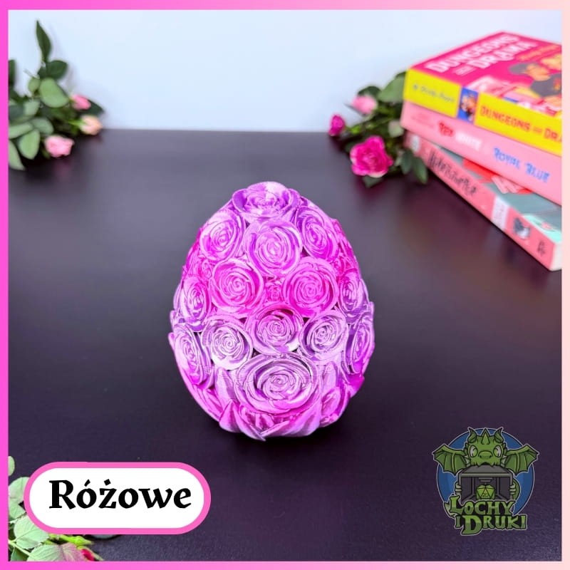 Różane Jajo 3D –ozdobna szkatułka na skarby (różne kolory) - obrazek 5