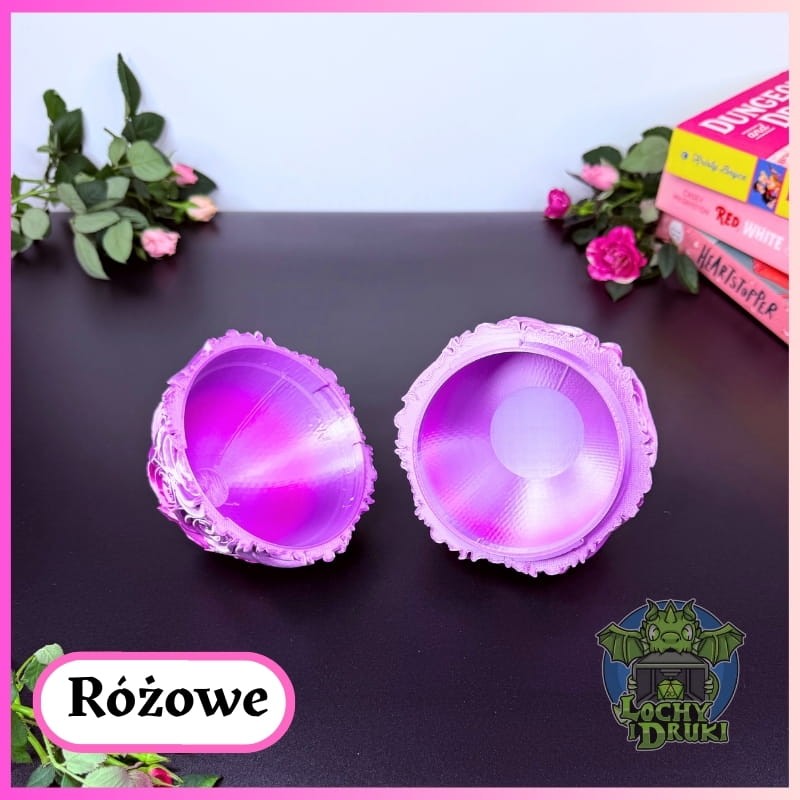 Różane Jajo 3D –ozdobna szkatułka na skarby (różne kolory) - obrazek 7