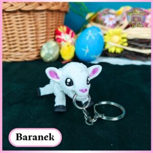 Brelok Baranek Wielkanocny – Ruchoma Figurka 3D | M