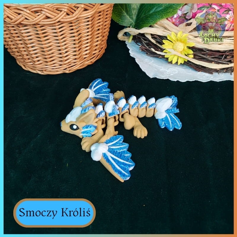 Figurka Smoczy Króliś – Strażnik Mroźnej Pustyni | Ruchoma Magia 3D - obrazek 5