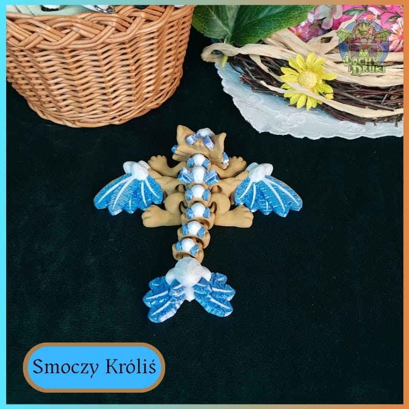 Figurka Smoczy Króliś – Strażnik Mroźnej Pustyni | Ruchoma Magia 3D - obrazek 7