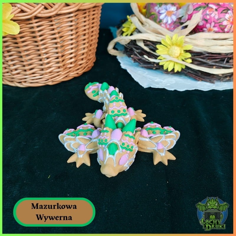 Figurka Mazurkowa Wywerna – Słodka Strażniczka Wielkanocy - obrazek 3